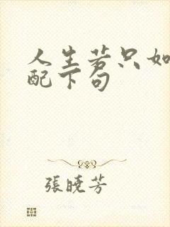 人生若只如初见配下句
