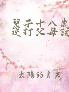 儿子十八岁了叛逆打父母该怎么办