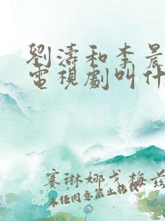 刘涛和李晨演的电视剧叫什么名字
