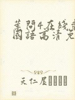 叶问4在线观看国语高清免费