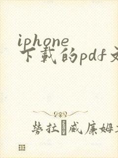 iphone 下载的pdf文件怎么找到