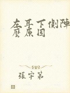 左耳下侧阵痛什么原因