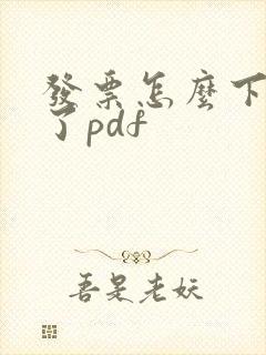 发票怎么下载不了pdf