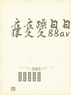 夜夜躁日日躁狠狠久久88av