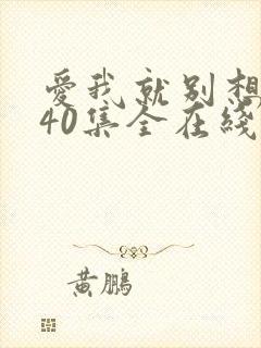 爱我就别想太多40集全在线电视剧