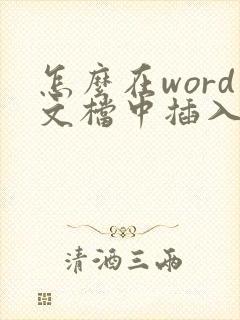 怎么在word文档中插入pdf