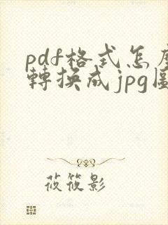 pdf格式怎么转换成jpg图片