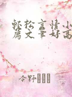 轻松言情小说推荐文笔好高质量