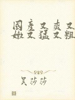 国产又爽又黄又嫩又猛又粗视频
