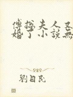 傅总夫人又闹离婚了小说无弹窗