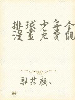 排球少年全彩版漫画免费观看