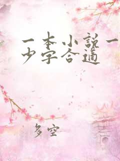 一本小说一章多少字合适