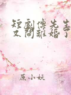 短剧傅先生夫人又闹离婚了