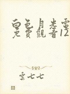 白色月光电视剧免费观看12集