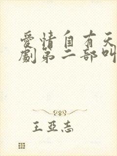 爱情自有天意短剧第二部叫什么