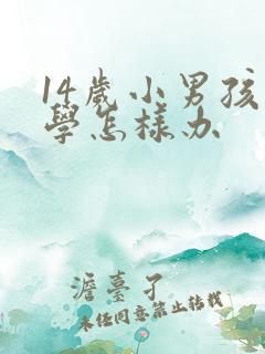 14岁小男孩厌学怎样办