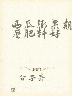 西瓜膨果期用什么肥料好