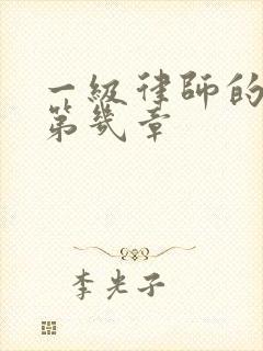 一级律师的车在第几章