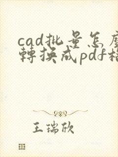 cad批量怎么转换成pdf格式