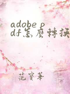 adobe pdf怎么转换成word