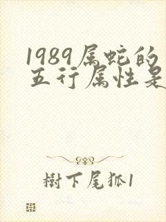 1989属蛇的五行属性是什么