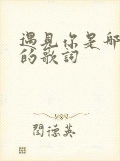 遇见你是哪首歌的歌词