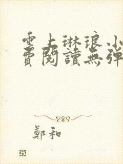 云上琳琅小说免费阅读无弹窗