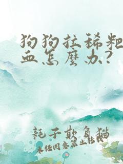 狗狗拉稀粑粑带血怎么办?