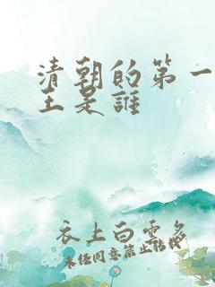 清朝的第一个帝王是谁