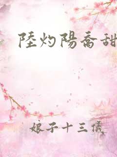 陆灼阳乔甜短剧