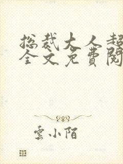 总裁大人超给力全文免费阅读