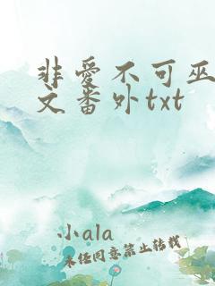 非爱不可巫哲全文番外txt