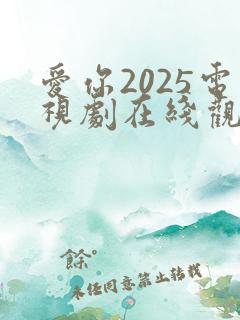 爱你2025电视剧在线观看免费高清