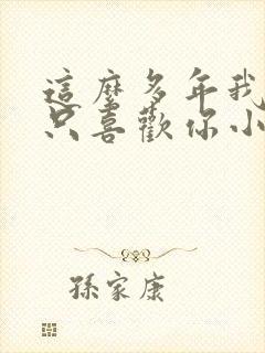 这么多年我还是只喜欢你小说免费阅读