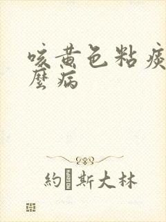 咳黄色粘痰是什么病