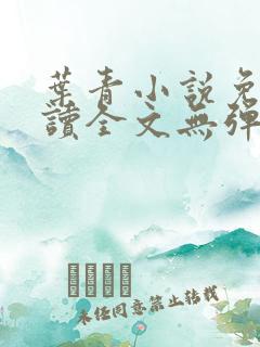 叶青小说免费阅读全文无弹窗