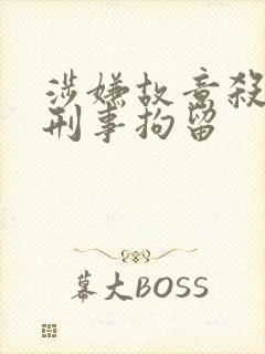 涉嫌故意杀人罪刑事拘留