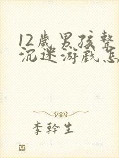 12岁男孩整天沉迷游戏怎么办