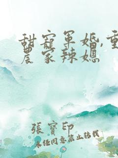 甜宠军婚,重生农家辣媳