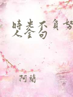 时光不负努力的人金句