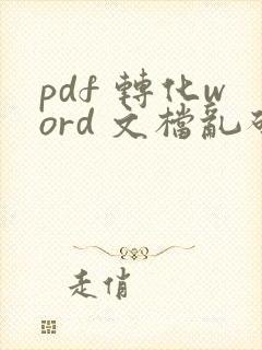 pdf 转化word 文档乱码了怎么办?