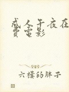 成人午夜在线免费电影