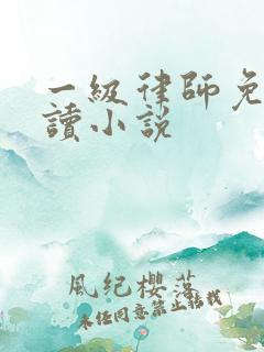 一级律师免费阅读小说