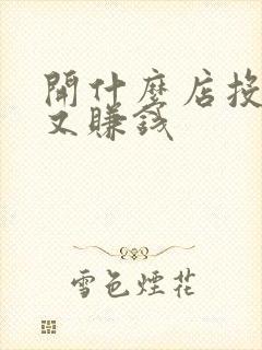 开什么店投资小又赚钱