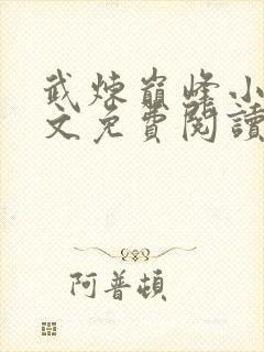 武炼巅峰小说全文免费阅读无弹窗