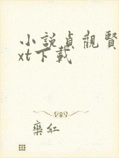 小说贞观贤王txt下载