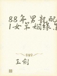 88年男龙配91女羊姻缘怎么样