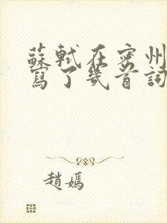 苏轼在密州一共写了几首词
