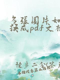 多张图片如何转换成pdf文档