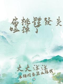 扁桃体发炎声音哑掉了